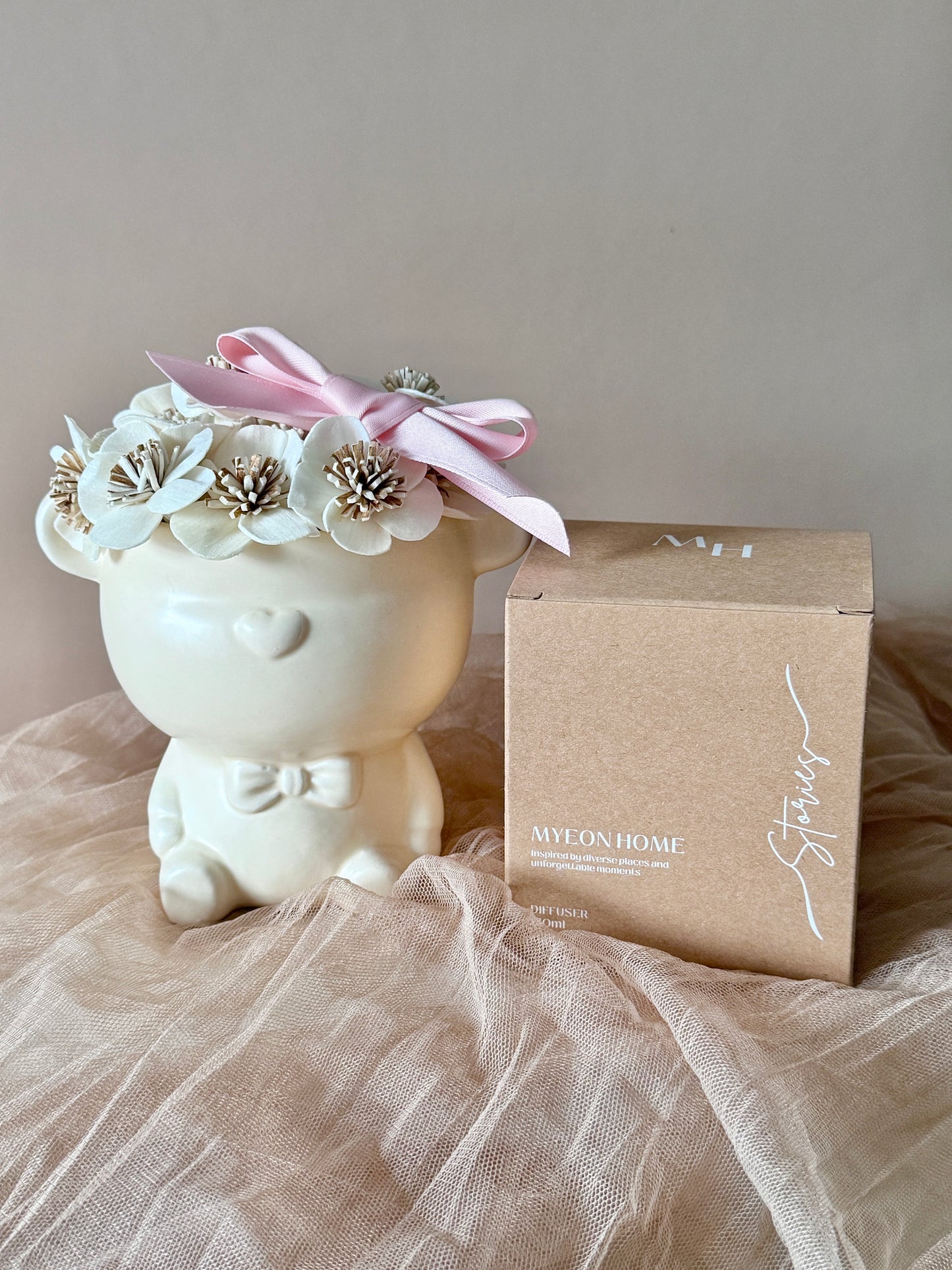 Teddy Vase Diffuser Set